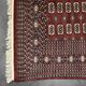 Handwoven red Boukhara oriental rug, 1960s