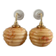 Pair of Art Deco globe wall lights