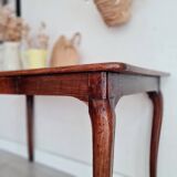 Old table - wooden desk with curved legs