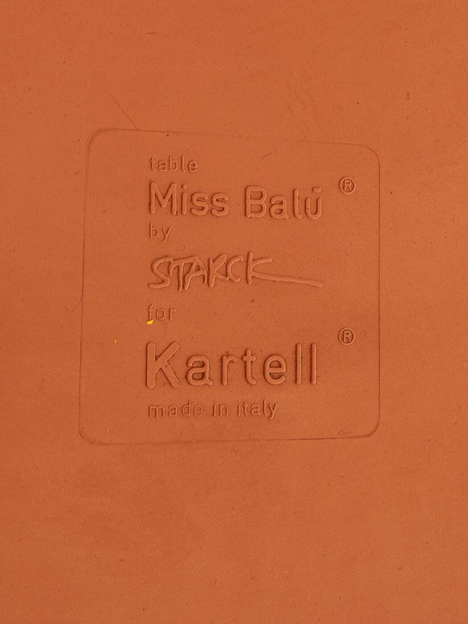 MISS BALŪ bistro table, Philippe Starck for Kartell