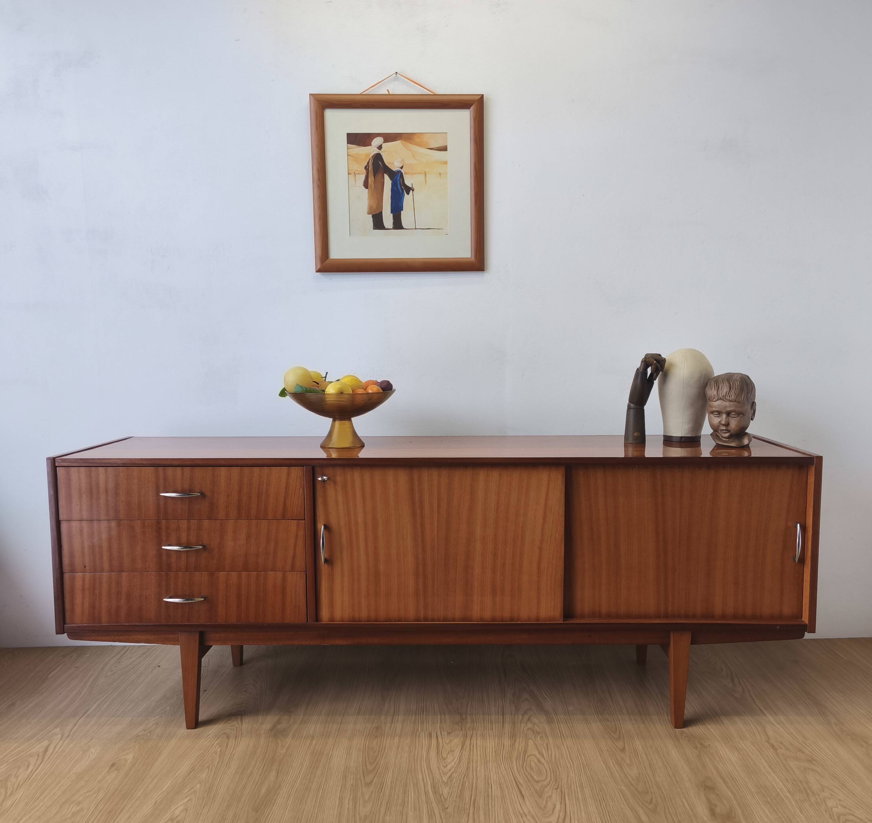 Modernist long sideboard from the 1970s.