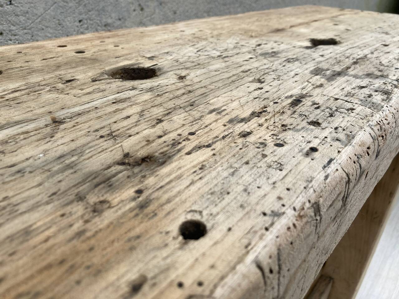 Old small carpenter's workbench