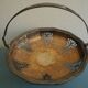 old silver metal basket cup silver metal basket