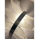 Belt sanded”palmette” murano glass wall sconce