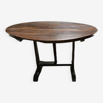 Petite table vigneronne pliante ovale