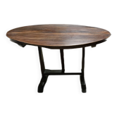 Petite table vigneronne pliante ovale