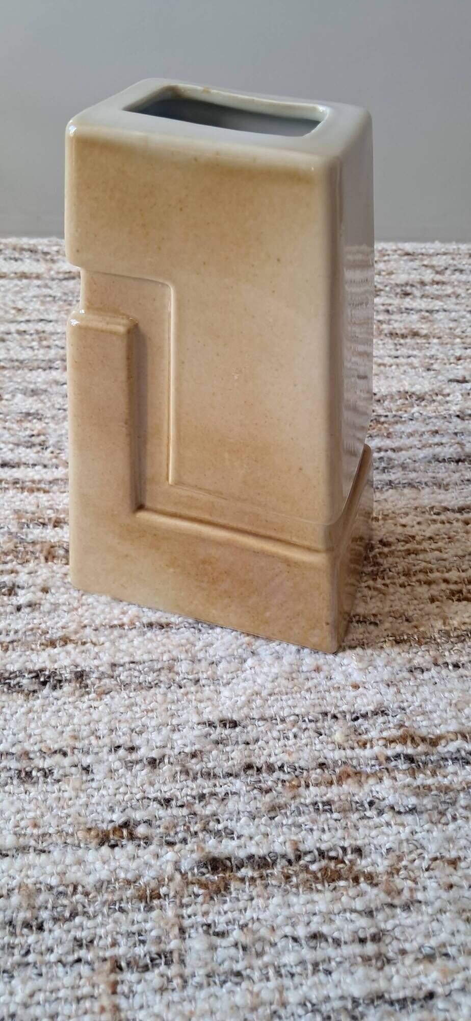 Ceramic vase in modernist style made in France.
