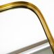 Small solid Mid Century brass wall mirror by Münchener Zierspiegel