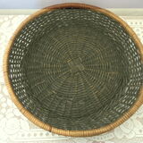 Black wicker fruit basket