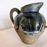 Vintage glazed stoneware pitcher