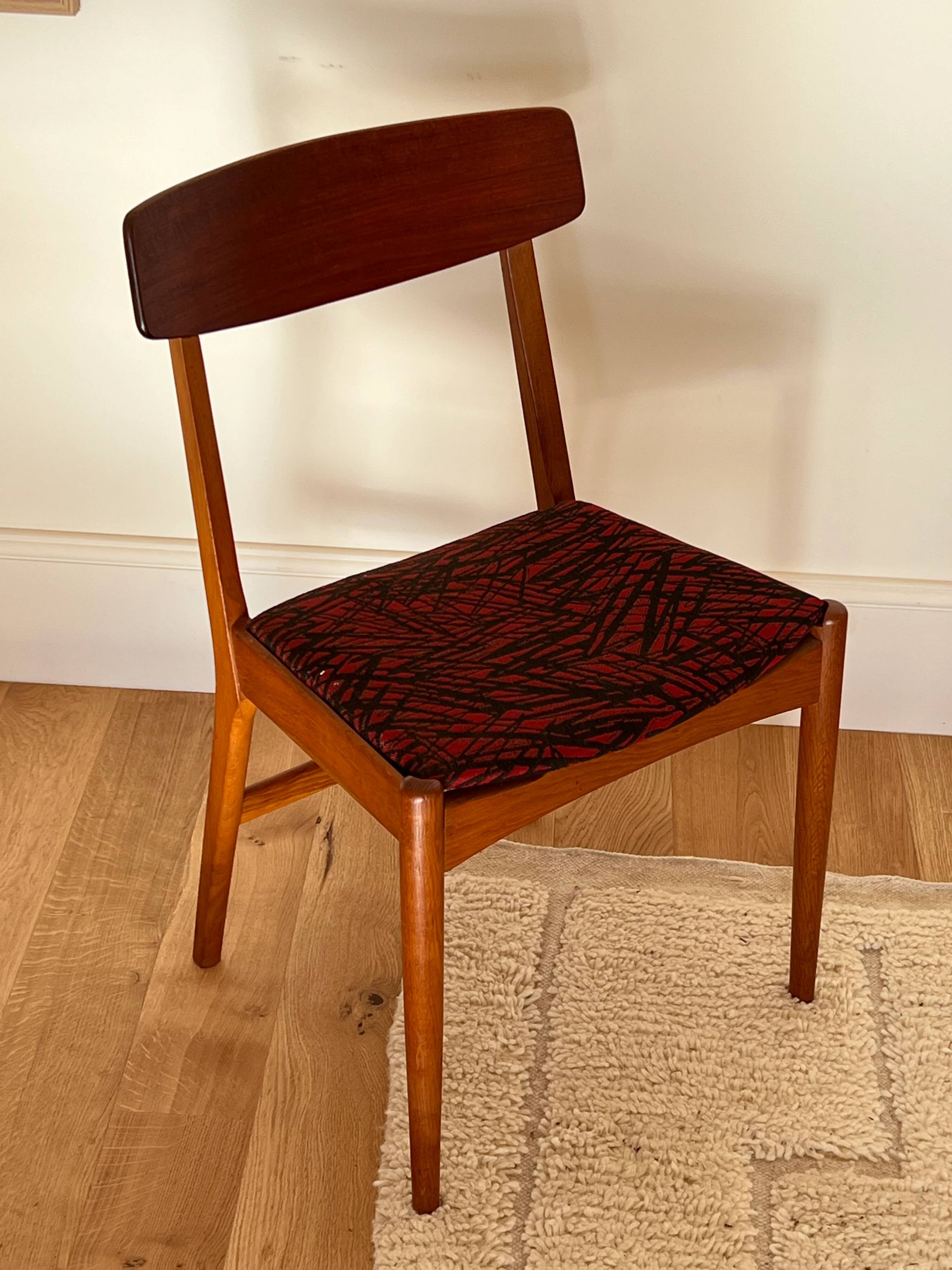 Set of 4 vintage Scandinavian "Virta" chairs