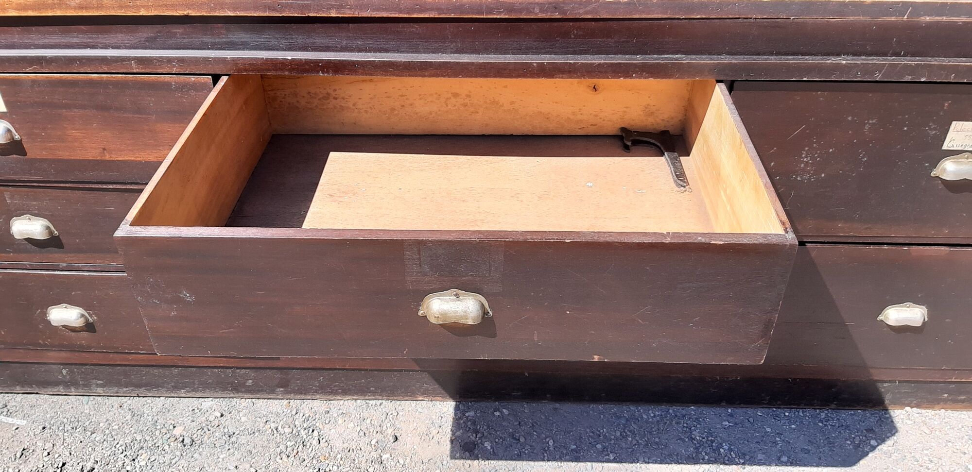 2 wood store furniture and glass doors