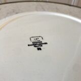 Hollow round dish Digoin Sarreguemines model "Lot" 30s
