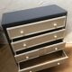 Painted wood chest of drawers