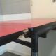Table en formica rouge