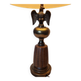 Imposing 1950s German table lamp with a milk figure