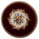Immense decorative plate in Longwy enamels – Maintenon decor