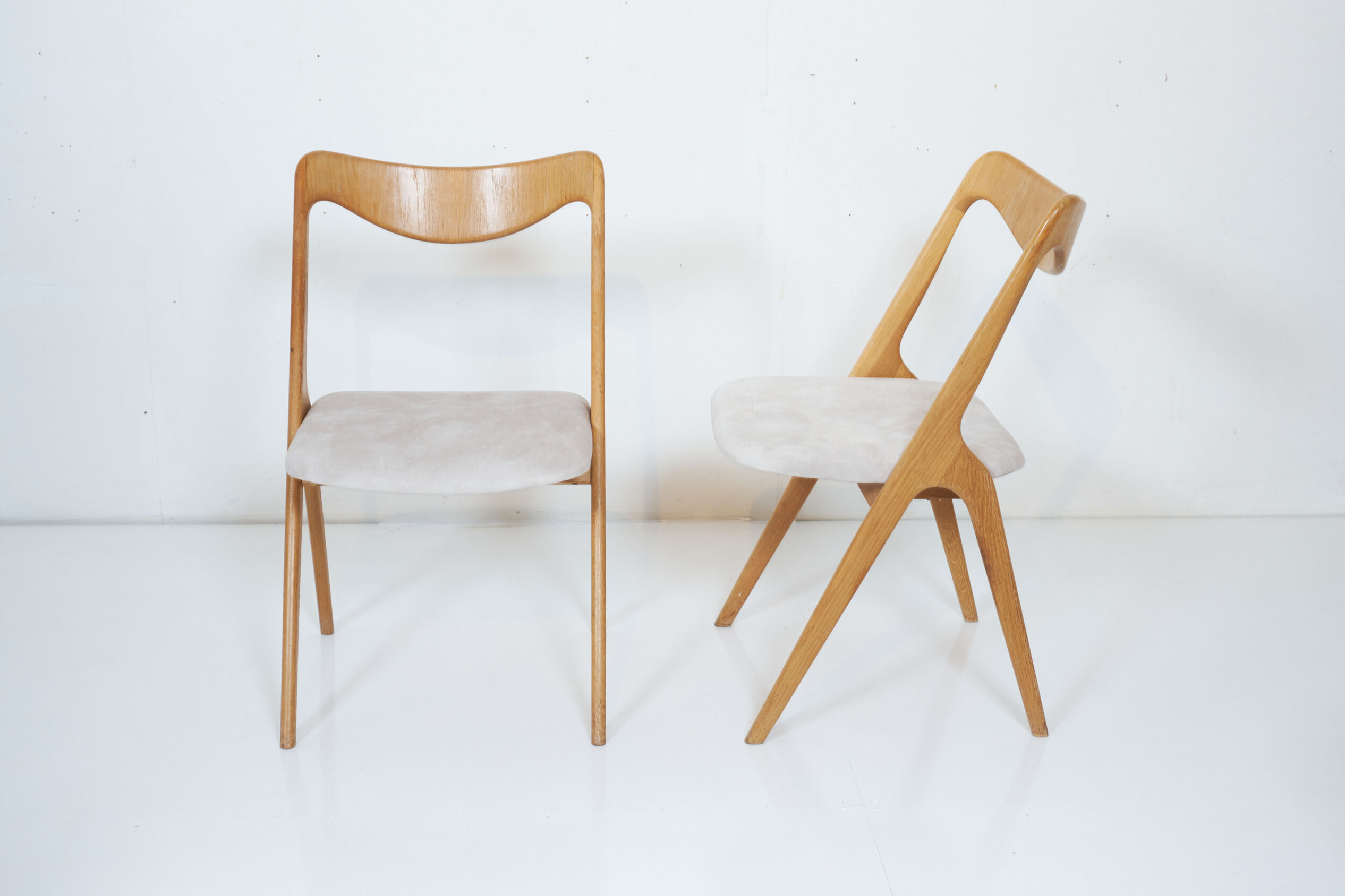 Set of 6 oak chairs by Albin Johansson & Sons 1960