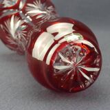 Cut crystal vase from Bohemia