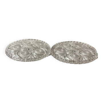 2 Dessous de bouteilles ou carafes
