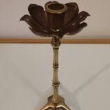 Brass and copper candlestick by Was Benson 1900