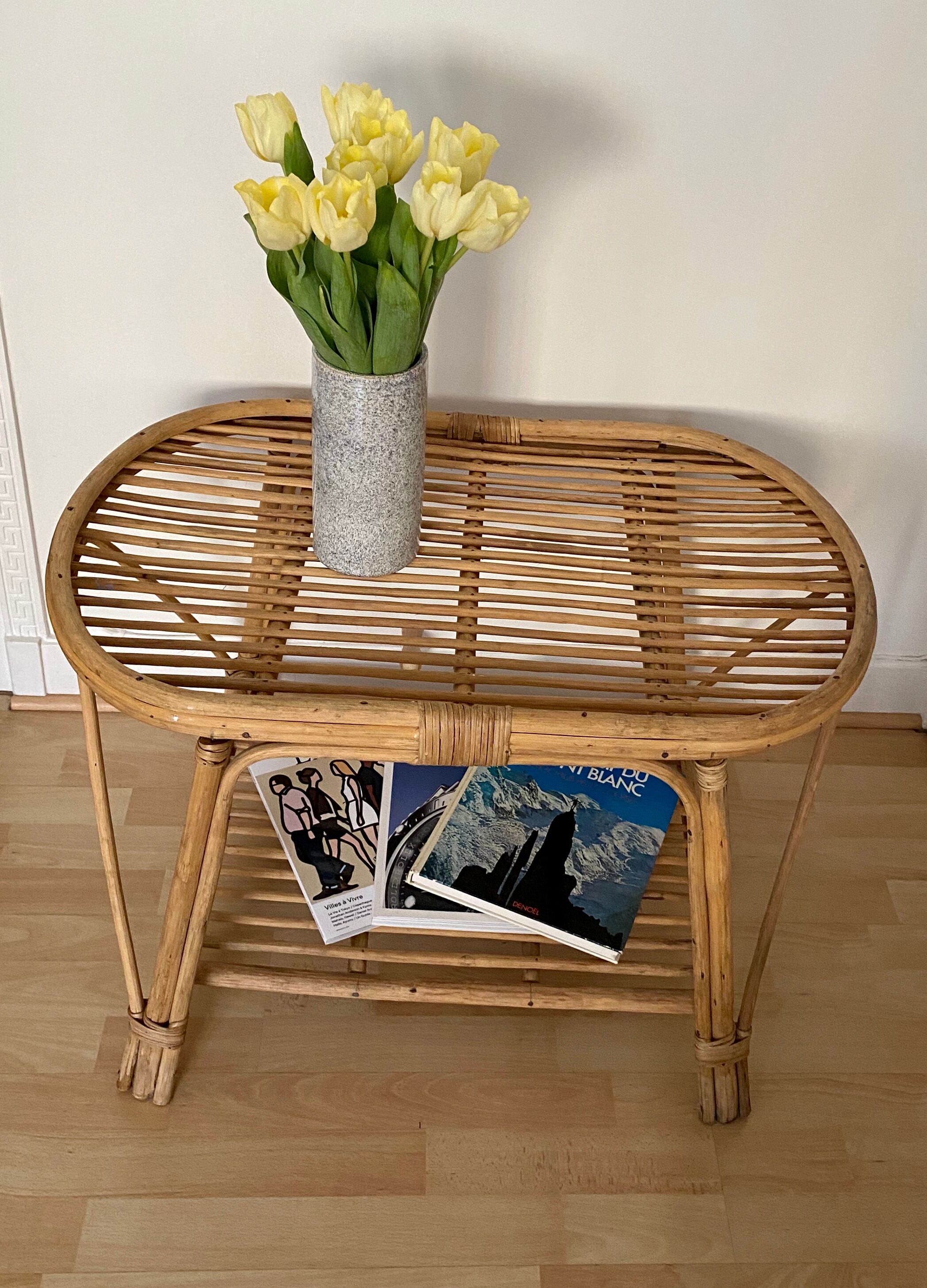Table basse rotin