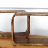 Czech Decorative Shelves attributed to Ludvik Volak , 1960s, Set of 3