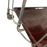 Vintage folding side table / bar cart / side table