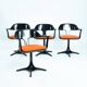 Chaises de salle à manger Konrad Schaefer de style futuriste pour Emu, années 1960