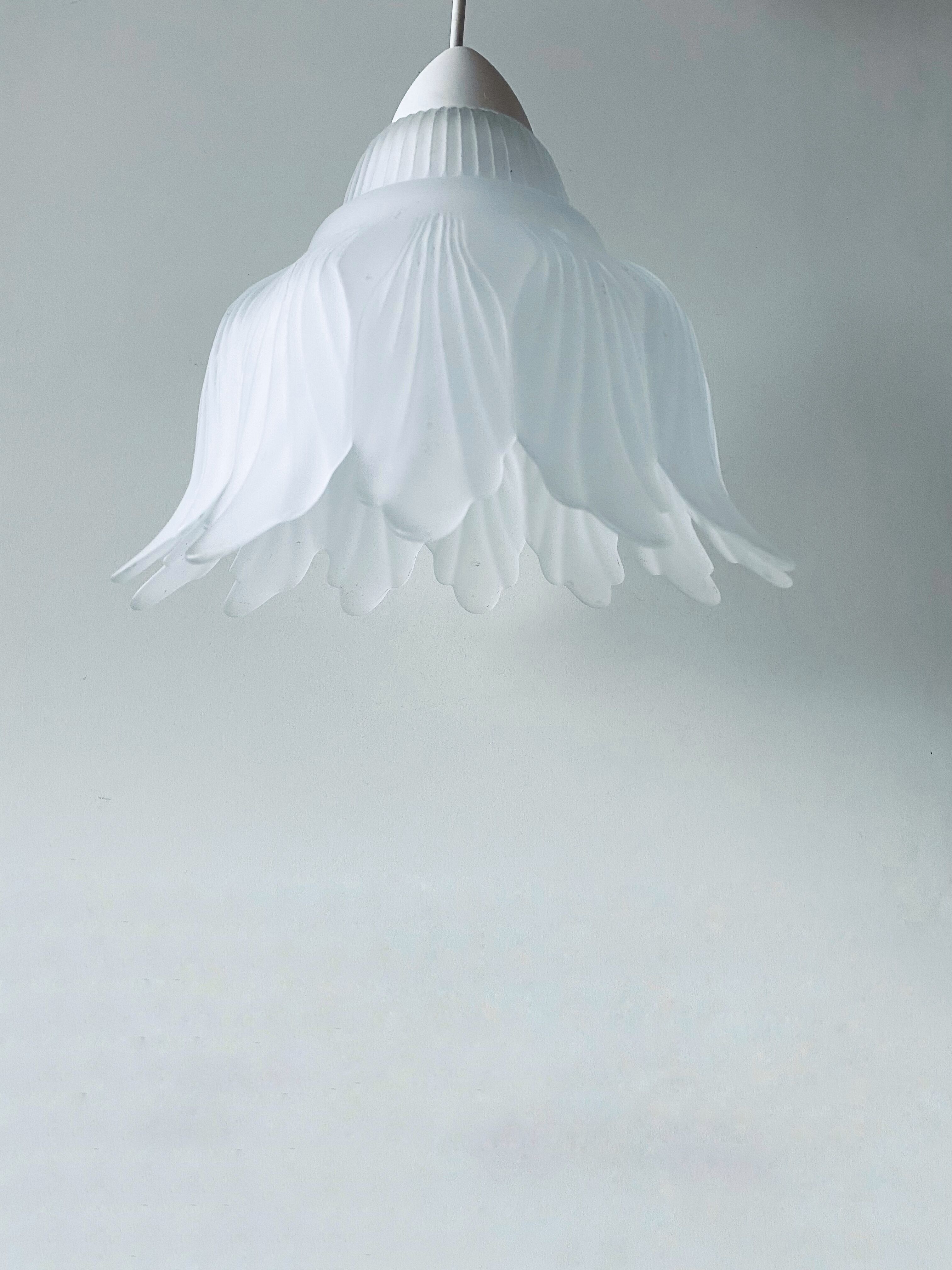 Glass vegetable hanging lamp