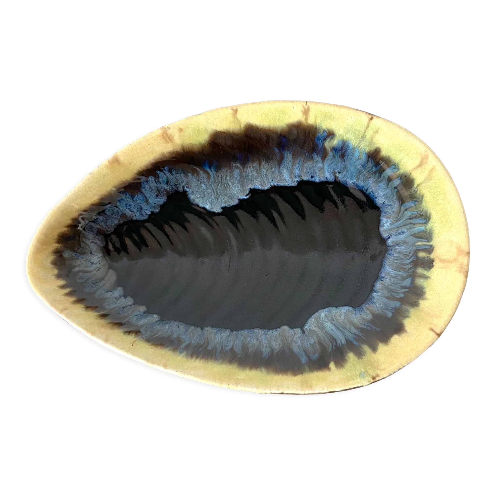 Empty vintage ceramic pocket