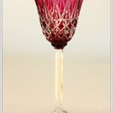 Set of 4 wine glasses from the Rhine Roemer St Louis Crystal model Tarn