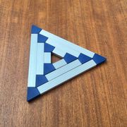 Postmodern triangular trivets by Jorgen Meldgaard for Menu, 1980s, set of 3.