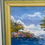 Oil Painting On Canvas Framed Signed Joly