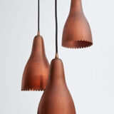3 shades ceiling lamp by Bent Karlby