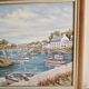 Oil Painting on Canvas Marine - Landscape Brittany - Doelan Signed J Courbon