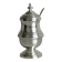 Mustard pot, sugar bowl in silver-plated metal