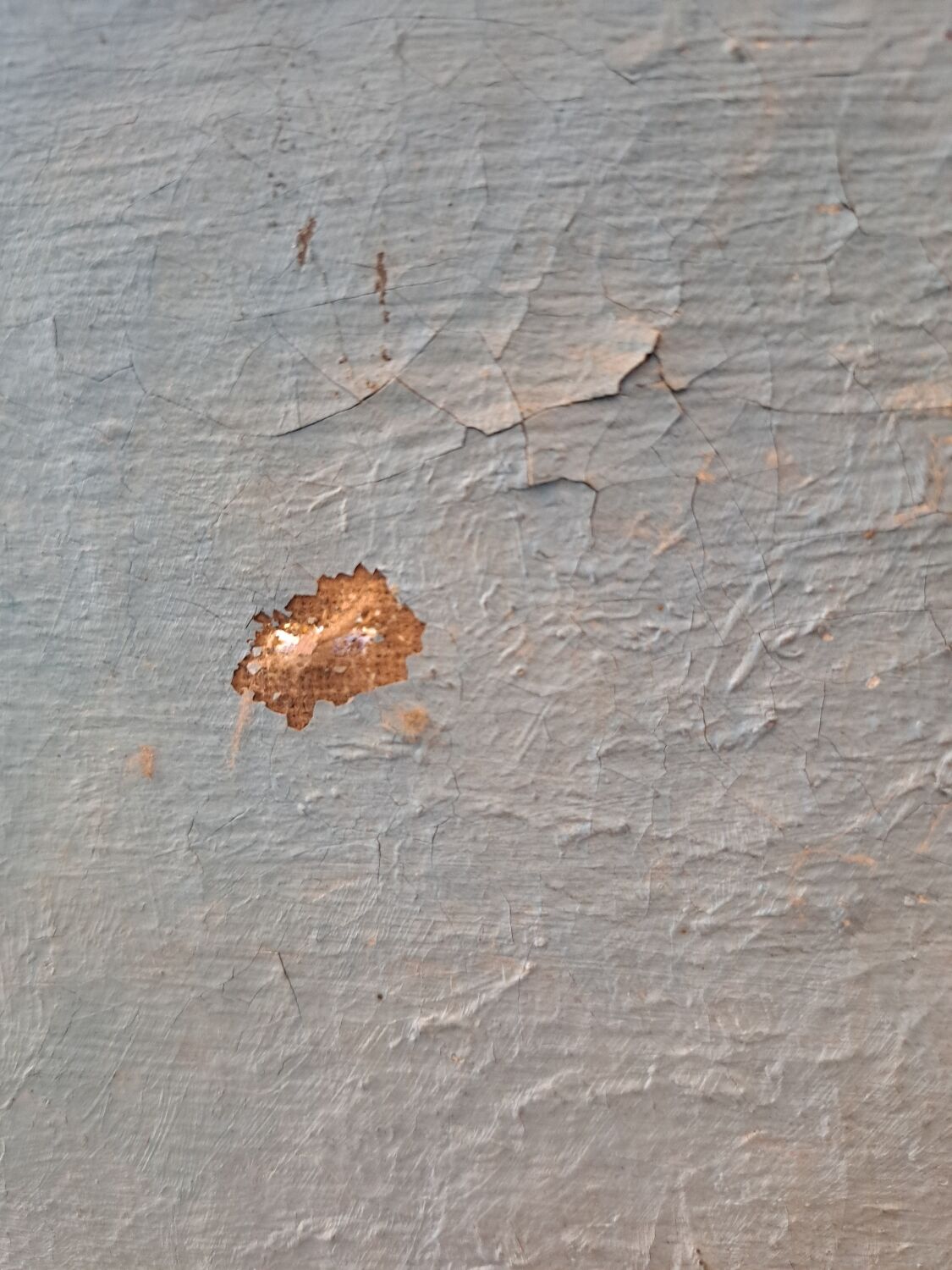 Old beach painting Perros Guirec 1952