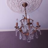 Chandelier cage with tassels