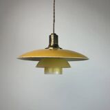 1928/29 Poul Henningsen pendant with yellow shades model 3/2,5