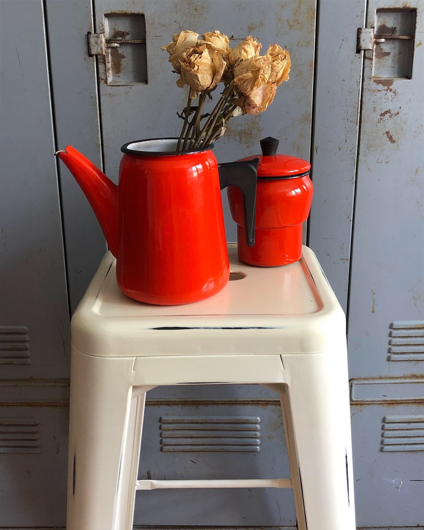 Aubecq enamelled coffee maker