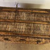 Vintage rattan trunk