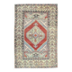 Turkish hand-knotted geometric runner rug 114x169