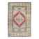 Turkish hand-knotted geometric runner rug 114x169