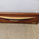 Model boat wall frame, half-hull Endeavour 1934
