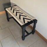 Hand woven indian bench