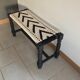Banc indien tressé main
