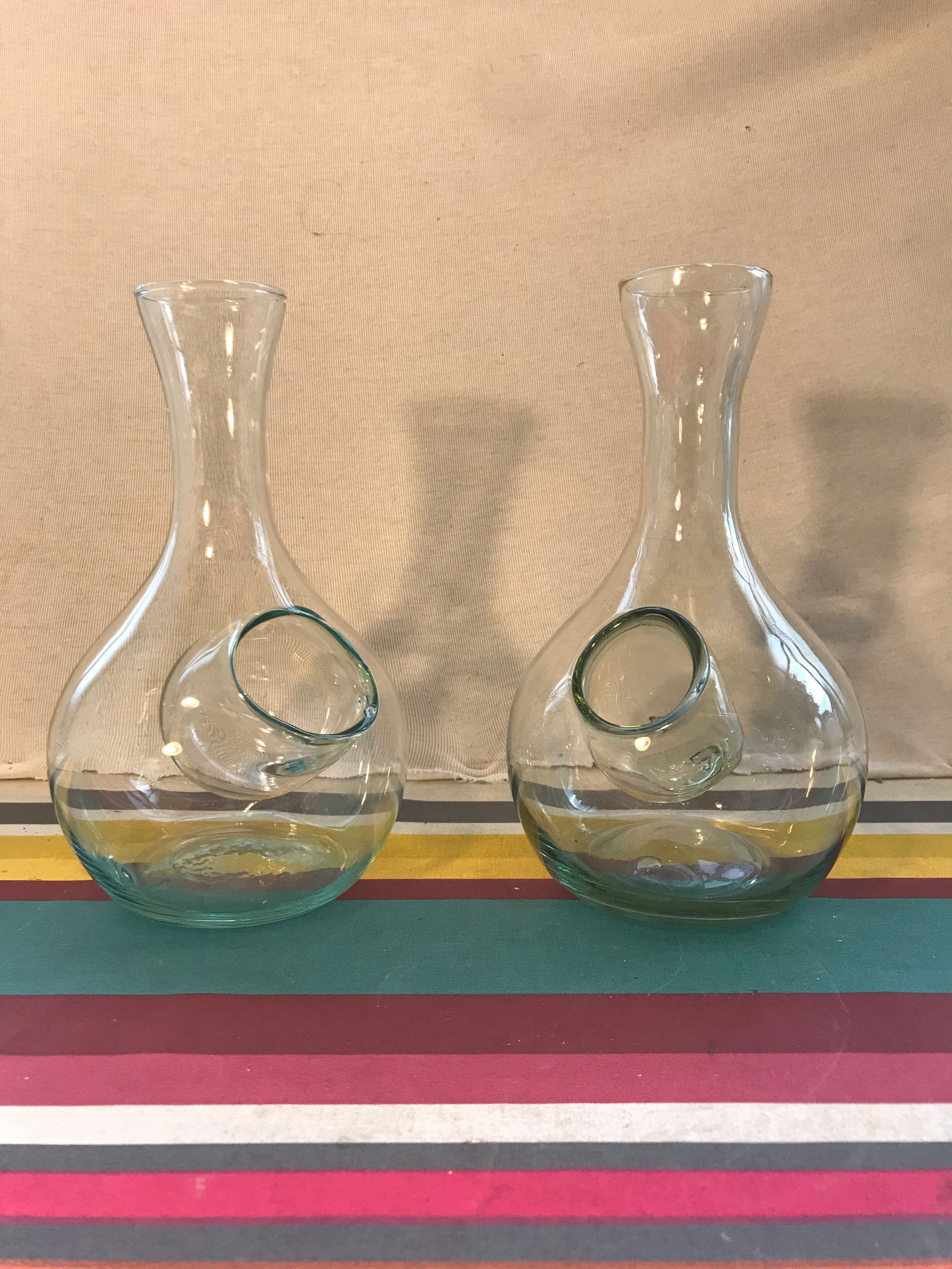 Pair of old carafes