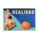 "realidad" poster by caisse doranges (spain 1960 / 65)