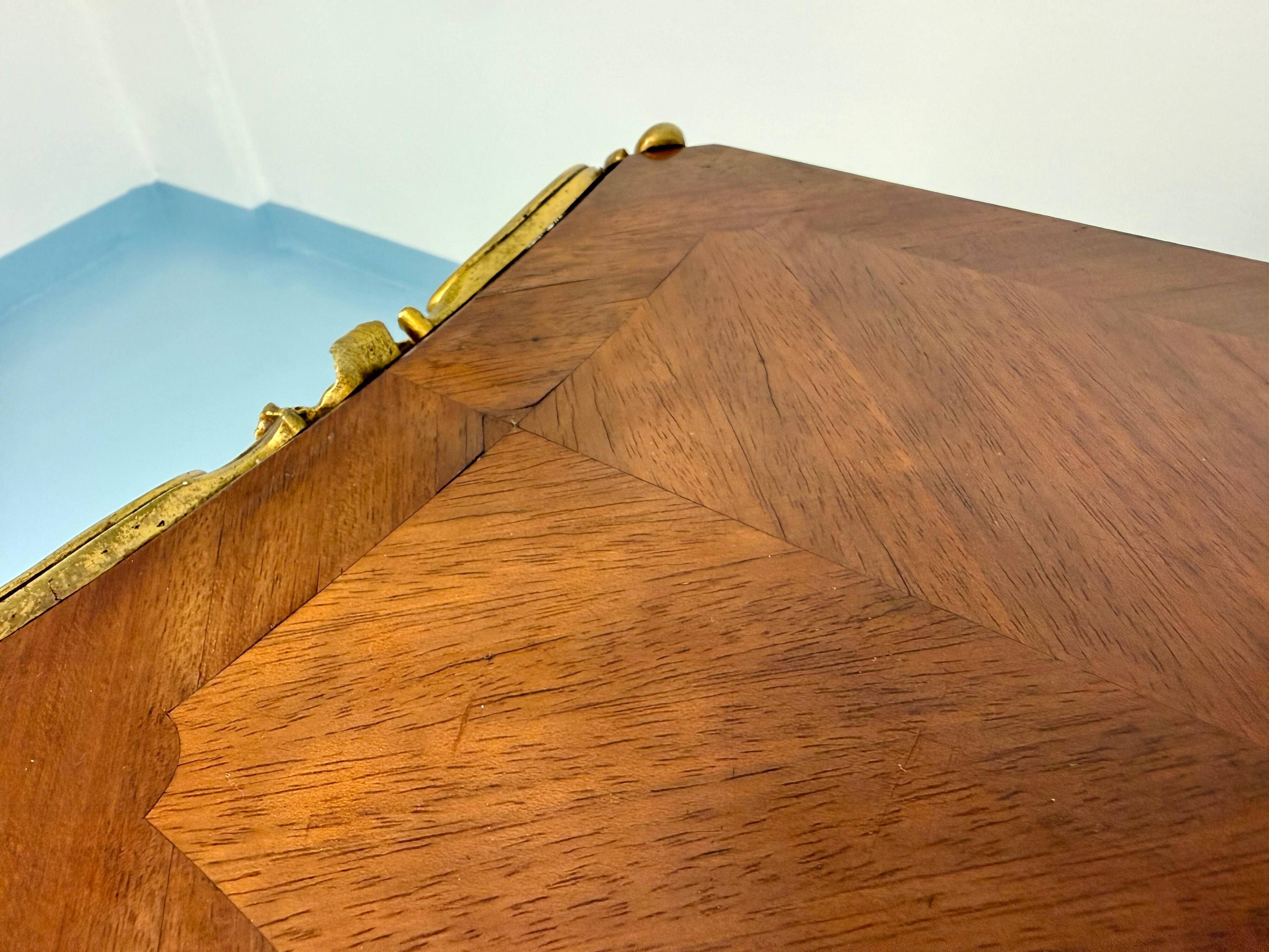 G. Durand Louis XV Bombe Commode, Marquetry, Gilt Bronze, 1880, Paris, France